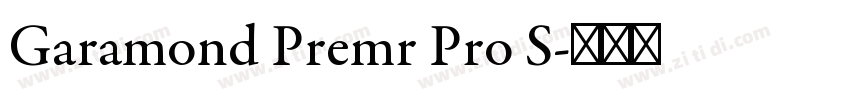 Garamond Premr Pro S字体转换